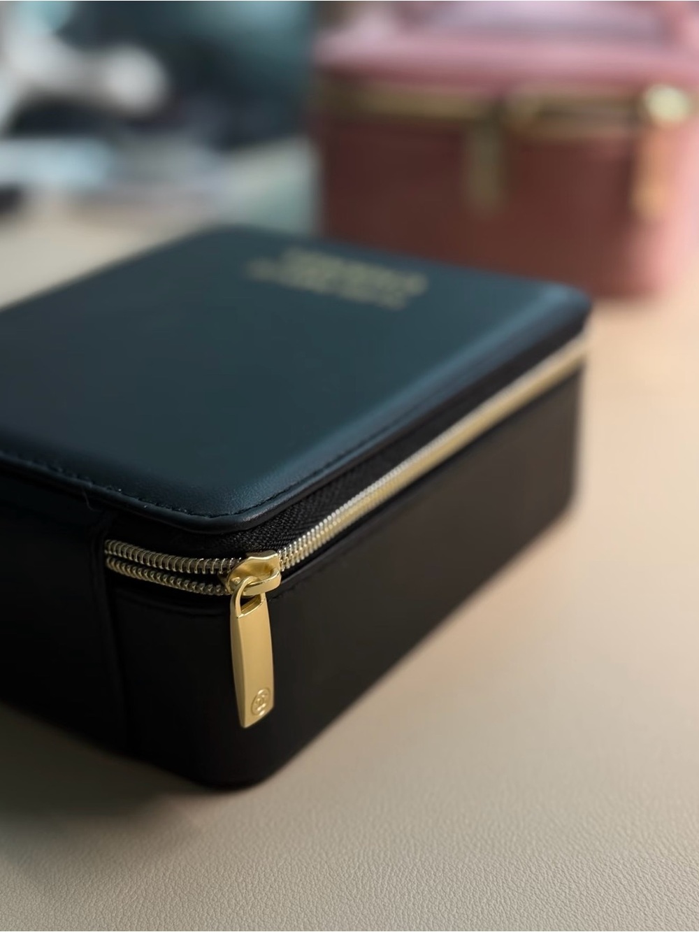 CHANEL Sublimage Black with Gold Logo Zip Cosmetic Case - Picture 4 of 5